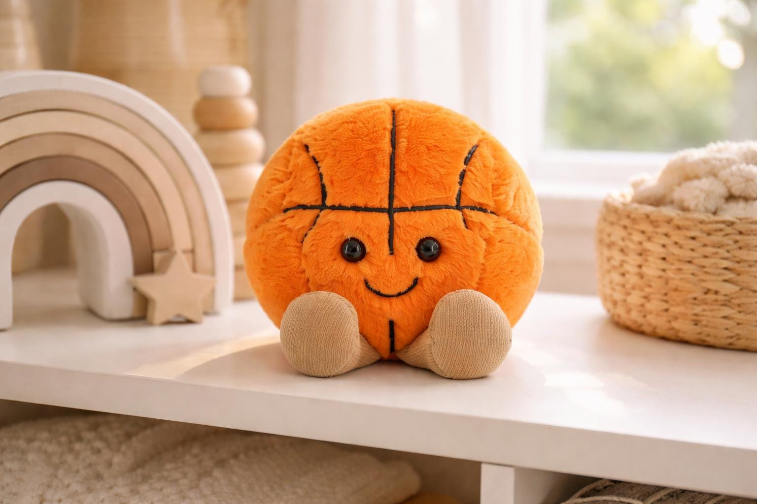 ORANGE BASKETBALL PLUSH TOY - Image 4