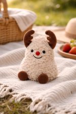 CREAM REINDEER PLUSH TOY