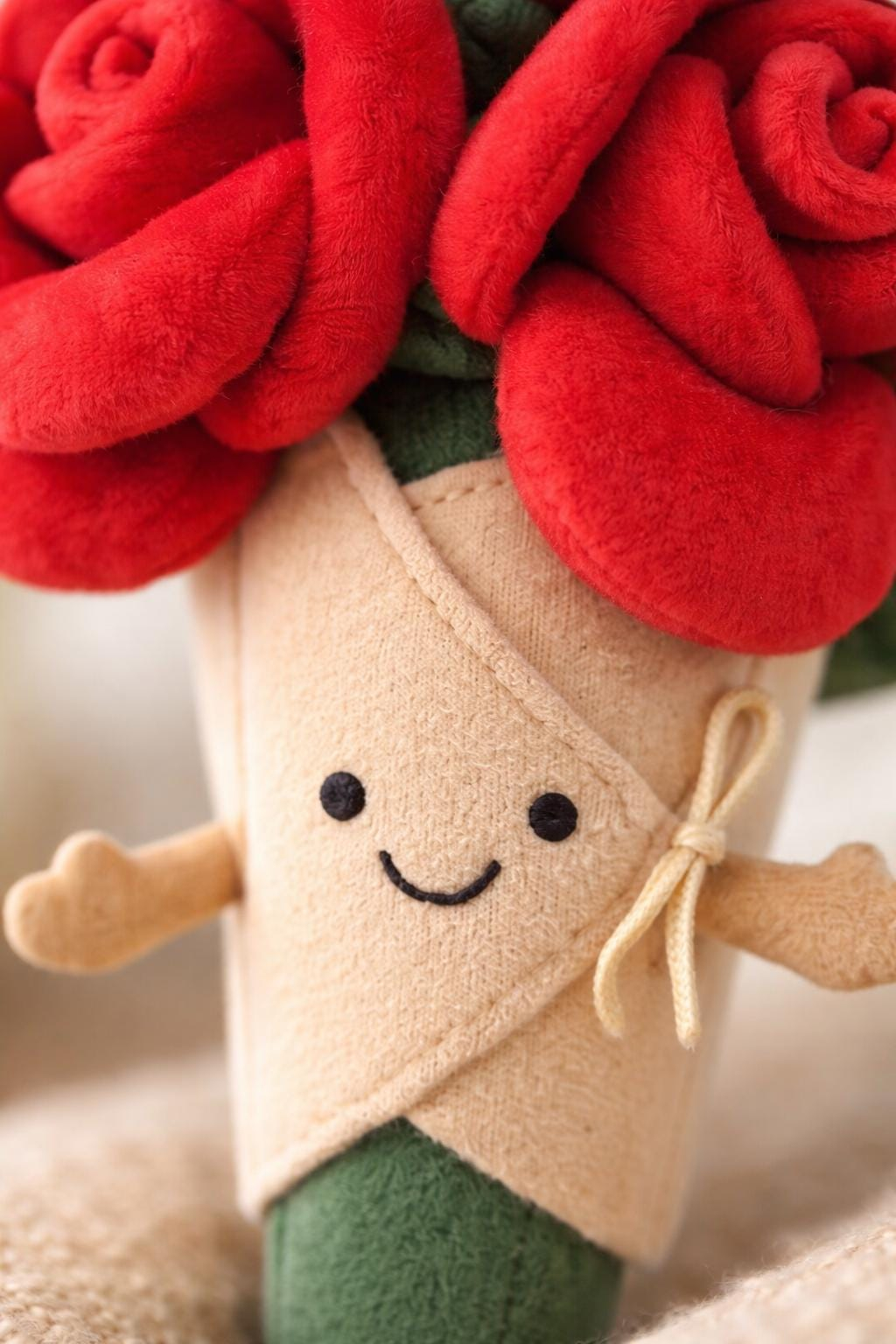 RED ROSE BOUQUET PLUSH TOY - Image 6